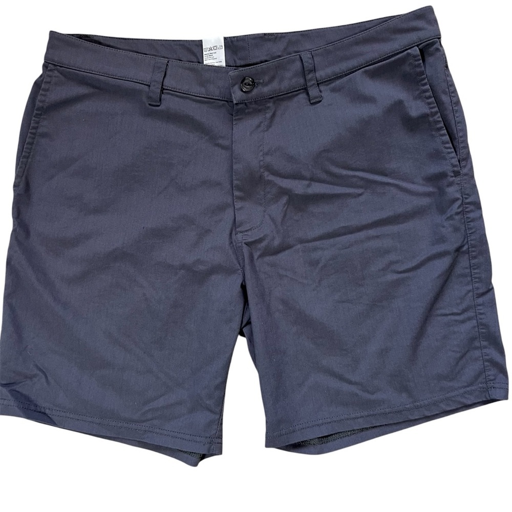 TASC Mens 36 7" Inseam Dark Gray Shorts Flat Front Performance Golf Hiking